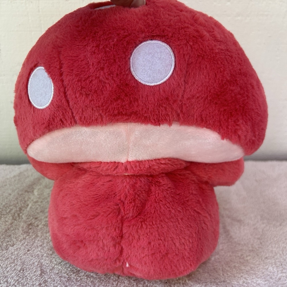 NWT‎ Warmies Red Toadstool Plush Huggable, Microwavable Lavender Intelex - Picture 5 of 6